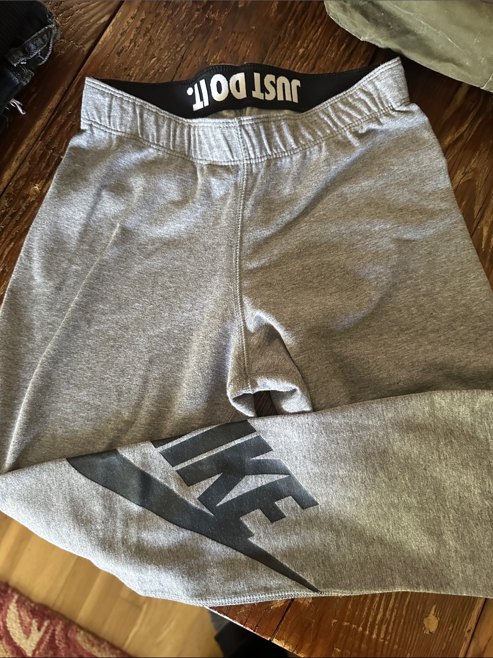 Nike Gray leggings with Black Logo